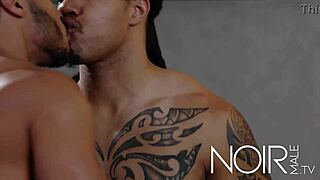 My stepsister's boyfriend is gay, so I fuck him with big black cock.