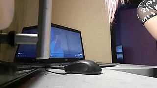 mistress gives fuck instructions in bdsm session with stockings and humiliation