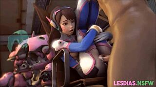 The Best Of D Va Is All About Double Penetration And Ass Action