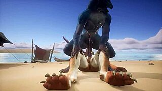 Tiger Makes Lizard Cum Multiple Times!