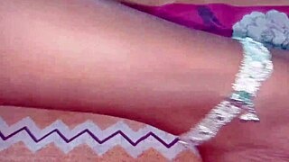 Indian newlywed wife enjoys honeymoon fucking with husband, homemade video of virgin couple