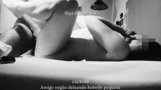 Interracial Corno Filma Esposa Branquinha E Negão Amigo Deixando Ela Pequeninhas Cuckold Sessions