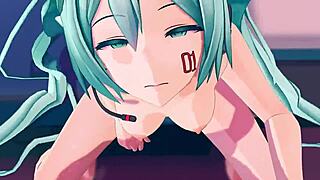 Watch miku blowjob animation cum in mouth by nubilia!!