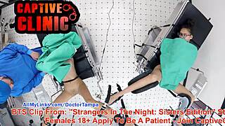 Naked backstage with Aria Nicole, settin’ up pre-scene stuff ya know