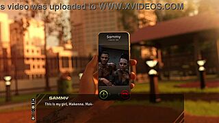 stunning brunette talks taboo in hentai game?