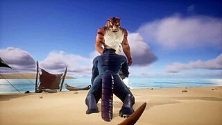 Tiger Makes Lizard Cum Multiple Times!