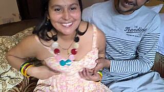 Beautiful Housewife Sucks Husband's Big Cock and Gets Tits Sucked in Photoshoot