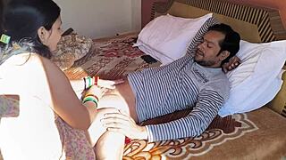 Beautiful Housewife Sucks Husband's Big Cock and Gets Tits Sucked in Photoshoot