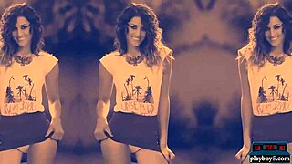 Perfect argentinian model strips from small bikini