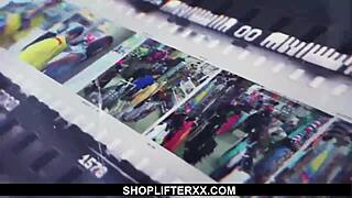 Damn, sweet teen 18+ Hayden Hennessy avoids being a prison bitch with shoplifter sex in HD!