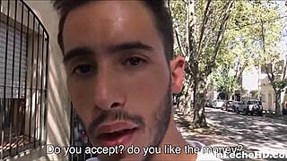 Young Latino Twink Has First Gay Sex With Stranger For Cash