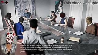 Ms. Denvers, milf in torn stockings, seduces