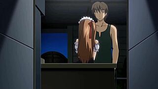 Teen lesbian gets rough threesome with step brother, sucking big cock in uncensored hentai