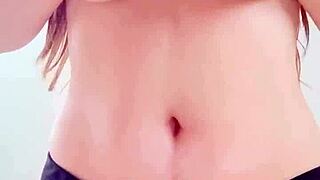 i gots hot massage on big cowboy boobs in black bikini