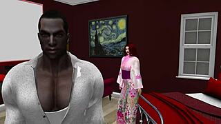 Maria Rides Plumber's Cock in Interracial Sex