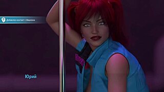 Milf character strips and dances naked in 3d hentai anime