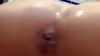 Anal sex and deep throat in pov italian covered in oil and very horny.