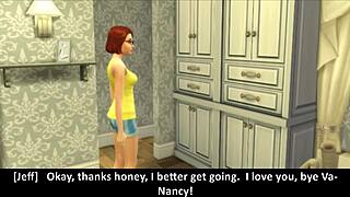 पड़ोस की लड़की Vanessa Sims 4 में special guest को स्वागत देती है