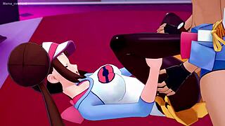 Mei Rosa practices sex training on bed!