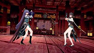 Feeling the passion in Honkai Star Rail characters' hentai MMD adventure