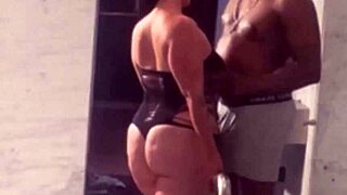 Big tits curvy babe fucked in jacuzzi and on sink