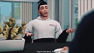 Virtual ride turns into wild gay banging