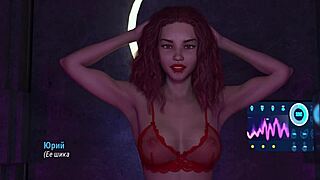 Milf character strips and dances naked in 3d hentai anime