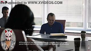 Ms. Denvers, milf in torn stockings, seduces