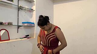 Zabardast chudai non stop red saree with husband interview