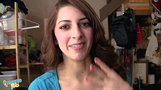 Surprise sperm blast shocks little Lexi Bloom with massive load.