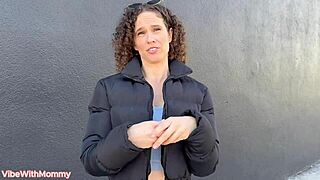 Inappropriate stepmom on vacation fucks around town, so naughty! 😈