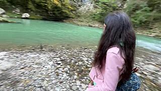 Did a forest walk just turn into banging a sexy teen guide doggystyle?