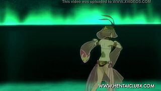 anime belly dancers teasing with seductive moves and charm