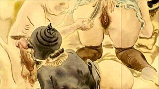 what secrets does this vintage erotic illustration hide?