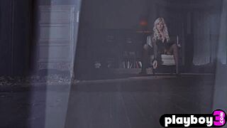 hey, check out lindsey gayle evans stripping her lingerie to show her big naked boobs and ass