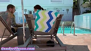 Model Girlfriend PEGGING and RIMMING Her Femme Boyfriend, So Hot!