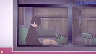 futaba sakura and ann takamaki and ren amamiya have intense sex in persona 5 hentai