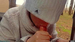 Blowjob Milf Whore Cumshot on Highway Face