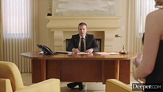 Demi Gets Dominated and Spanked Hard as Submissive Secretary! 😈