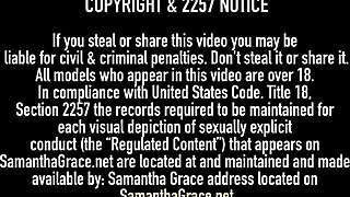 Giantess Wife Samantha Grace Teases Tiny Hubby in Lingerie