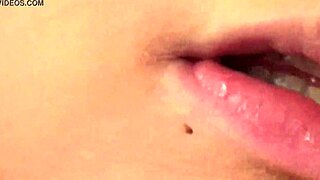 close up of fifi foxx eating gummy bears