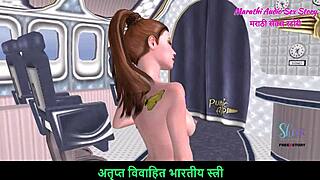 i love this marathi sex story with cute girl posing nude in airplane.