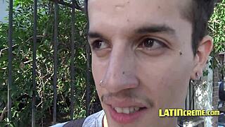 Hidden camera captures old Latino getting oral sex for money