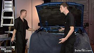 Do Gay Mechanics Suck Monster Cocks in the Garage?