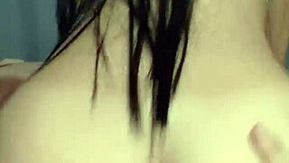 Cowgirl with long hair rides dick to creampie