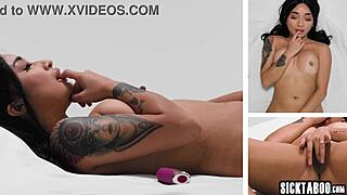 asian milf with perfect body avery black masturbates softly