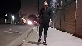 A Gay Latino With Bubble Butt Walks The Street