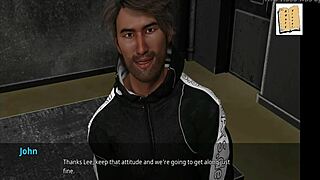 John stands up for his sexy coach in this hentai scene