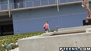 Can a young hottie handle an old stud's cock in doggy?