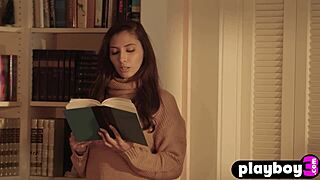 sexy teen gianna dior strips in stockings for playboy